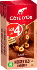 TABLETTE CHOCOLAT LAIT NOISETTES CÔTES D'OR - COTE D OR - Auchan Hypermarché à Angers TABLETTE CHOCOLAT LAIT NOISETTES CÔTES D'OR - COTE D OR en promo chez Auchan Hypermarché Angers à 14,49 €