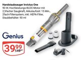 Handstaubsauger Invictus One Angebote von Genius bei GLOBUS Kerpen für 39,99 €