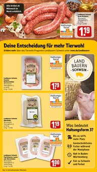 Wurst im REWE Prospekt "Dein Markt" mit 32 Seiten (Saarbrücken)