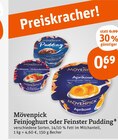 Feinjoghurt oder Feinster Pudding Angebote von Mövenpick bei tegut Bensheim für 0,69 €