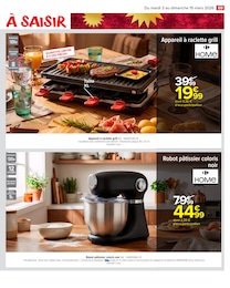 Prix et réduction Appareil Raclette/grill dans le prospectus Carrefour Market en cours Offre Appareil Raclette/grill dans le catalogue Carrefour Market du moment à la page 71
