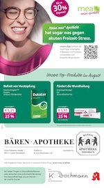 Aktueller mea - meine apotheke Apotheken Prospekt in Bernsbach und Umgebung, "Unsere August-Angebote" mit 4 Seiten, 01.08.2025 - 31.08.2025