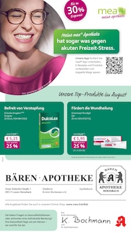 Aktueller mea - meine apotheke Prospekt "Unsere August-Angebote" Seite 1 von 4 Seiten für Bernsbach