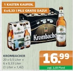 Aktuelle Krombacher Angebote bei Getränke A-Z in Neubrandenburg Aktuelles Pils Angebot bei Getränke A-Z in Neubrandenburg ab 16,99 €