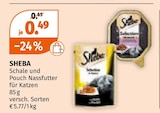 Schale und Pouch Nassfutter im Angebot bei Müller in Konstanz Schale und Pouch Nassfutter Angebote von Sheba bei Müller Konstanz für 0,49 €