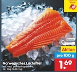 Norwegisches Lachsfilet für 1,69 € bei Netto Marken-Discount im Angebot Norwegisches Lachsfilet im aktuellen Netto Marken-Discount Prospekt