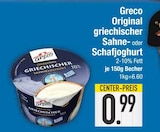 Original griechischer Sahnejoghurt im EDEKA Prospekt Original griechischer Sahnejoghurt von Greco im aktuellen EDEKA Prospekt für 0,99 €