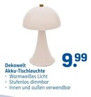Akku-Tischleuchte von Dekowelt im aktuellen Rossmann Prospekt für 9,99 €