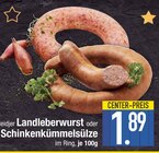 Landleberwurst oder Schinkenkümmelsülze Angebote von Heidjer bei EDEKA Augsburg für 1,89 €