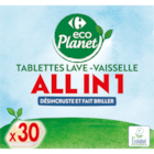 Pastilles Lave-Vaisselle Tout en 1 - CARREFOUR ECO PLANET en promo chez Carrefour Market Cagnes-sur-Mer à 4,35 €