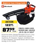 Akku-Laubbläser und -Sauger GE-CL 36 LI E Solo von Einhell im aktuellen OBI Prospekt für 87,99 €