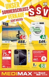 MEDIMAX Prospekt für Hagen mit 8 Seiten MEDIMAX Prospekt für Hagen: "UNSER SOMMERSCHLUSSVERKAUF GEHT WEITER!", 8 Seiten, 29.08.2025 - 05.09.2025