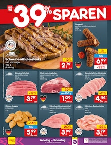 Fleisch im Netto Marken-Discount Prospekt "Aktuelle Angebote" mit 68 Seiten (Nürnberg)
