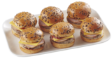 Mini burger bacon boeuf sauce barbecue en promo chez Migros France Oyonnax à 6,90 €