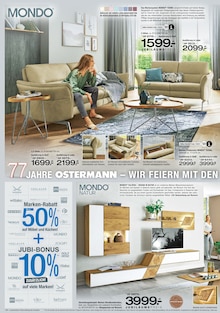 Sofa im Ostermann Prospekt "77 Jahre Ostermann – Das Jubiläum" mit 12 Seiten (Dortmund)