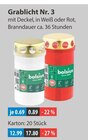 Grablicht Nr. 3 Weiß im Angebot bei V-Markt in Regensburg Grablicht Nr. 3 Weiß Angebote von bolsius bei V-Markt Regensburg für 0,69 €