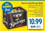 Edel Pils im Angebot bei diska in Plauen Edel Pils Angebote von Köstritzer bei diska Plauen für 10,99 €