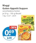 Suppen im V-Markt Prospekt Guten-Appetit-Suppen von Maggi im aktuellen V-Markt Prospekt für 0,69 €