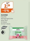 Feuchte Reinigungstücher Aloe Vera Angebote von ALVIANA bei Müller Pforzheim für 2,29 €