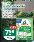 Spülmaschinentabs Limone von Frosch im aktuellen V-Markt Prospekt für 7,99 €