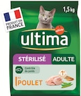 Croquettes pour chat stérilisé adulte - ULTIMA en promo à 10,58 € chez Supermarchés Match Croquettes pour chat stérilisé adulte - ULTIMA dans le catalogue Supermarchés Match