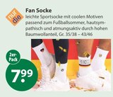 Fan Socke von nur die im aktuellen V-Markt Prospekt für 7,99 €