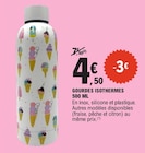Gourdes isothermes 500 ml en promo à 4,50 € chez E.Leclerc Gourdes isothermes 500 ml dans le catalogue E.Leclerc
