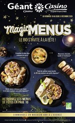 Catalogue Casino Supermarchés à Rosny-sous-Bois, avec 24 pages Prospectus Casino Supermarchés à Rosny-sous-Bois, "Magic menus", 24 pages, 18/12/2020 - 31/12/2020