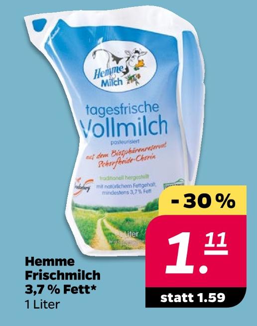 Frischmilch 3,7% Fett