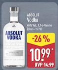 Vodka von Absolut für 10,99 € bei ALDI Nord im Angebot Vodka von Absolut im aktuellen ALDI Nord Prospekt