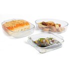 Plat À Four Carré En Verre 22 X 22 Cm Actuel en promo chez Auchan Hypermarché Plat À Four Carré En Verre 22 X 22 Cm Actuel dans le catalogue Auchan Hypermarché