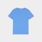 T-shirt en coton manches courtes bleu lavande garçon en promo chez La Halle T-shirt en coton manches courtes bleu lavande garçon dans le catalogue La Halle
