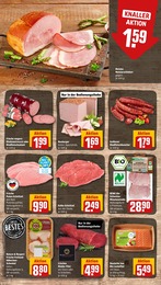 Bio Fleisch Angebot im aktuellen REWE Prospekt auf Seite 4