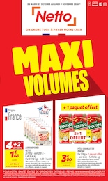 Prospectus Netto à Olemps, "MAXI VOLUMES", 1 page, 27/10/2026 - 09/11/2026