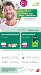 Aktueller mea - meine apotheke Apotheken Prospekt für Wernberg-Köblitz: Unsere August-Angebote mit 4} Seiten, 01.08.2026 - 31.08.2026