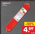 Jagdwurst von  im aktuellen Netto Marken-Discount Prospekt für 4,89 €