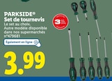 Set de tournevis - PARKSIDE - Lidl à Illkirch-Graffenstaden Set de tournevis - PARKSIDE en promo chez Lidl Illkirch-Graffenstaden à 3,99 €
