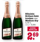 Aktuelles Brillant Sekt trocken oder Medium dry Angebot bei E center in Mannheim ab 2,69 €