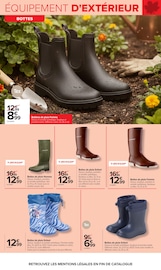 Promos Chaussures dans le catalogue "JARDIN" de Carrefour Chaussures en promo dans le catalogue Carrefour à la page 20