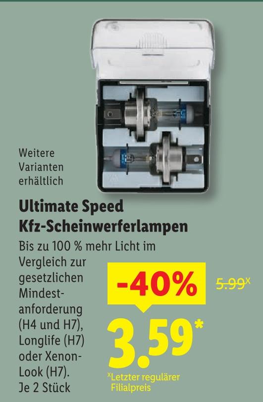 Kfz-Scheinwerferlampen