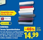 Jersey-Spannbettlaken Angebote von Biberna bei Lidl Frechen für 14,99 €