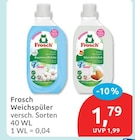 Weichspüler im Angebot bei budni in Stade Weichspüler Angebote von Frosch bei budni Stade für 1,79 €