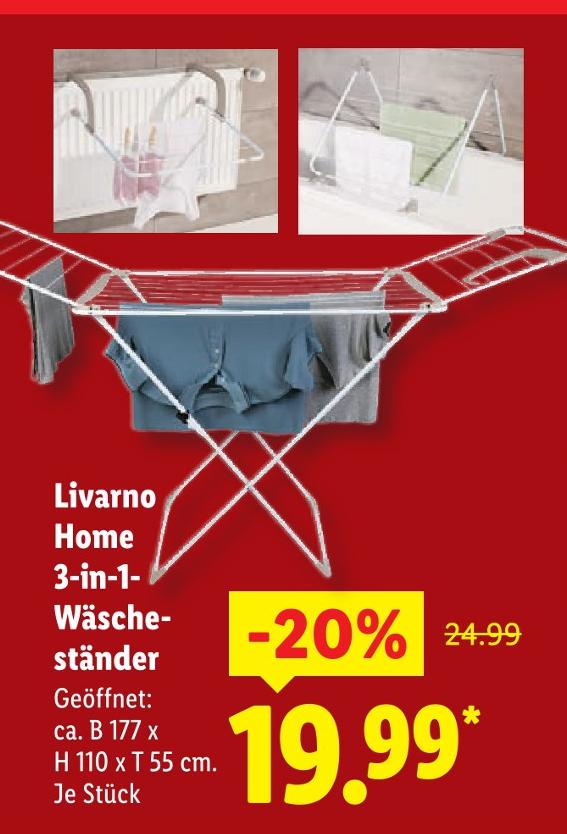 3-in-1-Wäscheständer