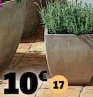 Cache-pot fibre argile à 10,00 € dans le catalogue Gifi