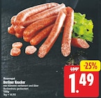 Aktuelle Mettwurst Angebote bei E center in Berlin Aktuelles Berliner Knacker Angebot bei E center in Berlin ab 1,49 €