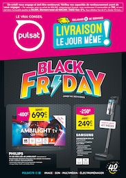 Prospectus Multimédia & Electroménager Pulsat en cours, BLACK FRIDAY, 4 pages, 10/11/2025 - 30/11/2025 Catalogue Multimédia & Electroménager Pulsat en cours à Maisons-Laffitte et alentours, BLACK FRIDAY, 4 pages, 10/11/2025 - 30/11/2025