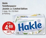 Jasmin oder Limited Edition im V-Markt Prospekt Jasmin oder Limited Edition von Hakle im aktuellen V-Markt Prospekt für 4,49 €