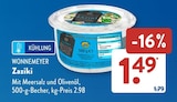 ALDI SÜD Diedorf - Zaziki Angebot im Prospekt Zaziki bei ALDI SÜD im Diedorf Prospekt für 1,49 €