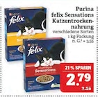 Aktuelles felix Sensations Katzentrocken-nahrung Angebot bei Marktkauf in Fürth ab 2,79 €