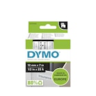 RUBAN DYMO D1 NOIR/BLANC 12MM x 7M - DYMO - Bureau Vallée RUBAN DYMO D1 NOIR/BLANC 12MM x 7M - DYMO à 12,99 € dans le catalogue Bureau Vallée